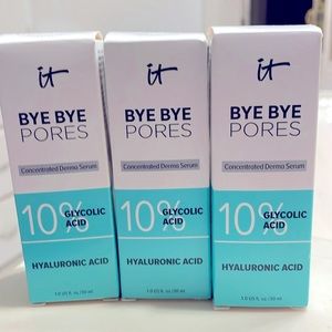 it Bye Bye Pores Hyaluronic/Glycolic acid Serum NEW IN BOX